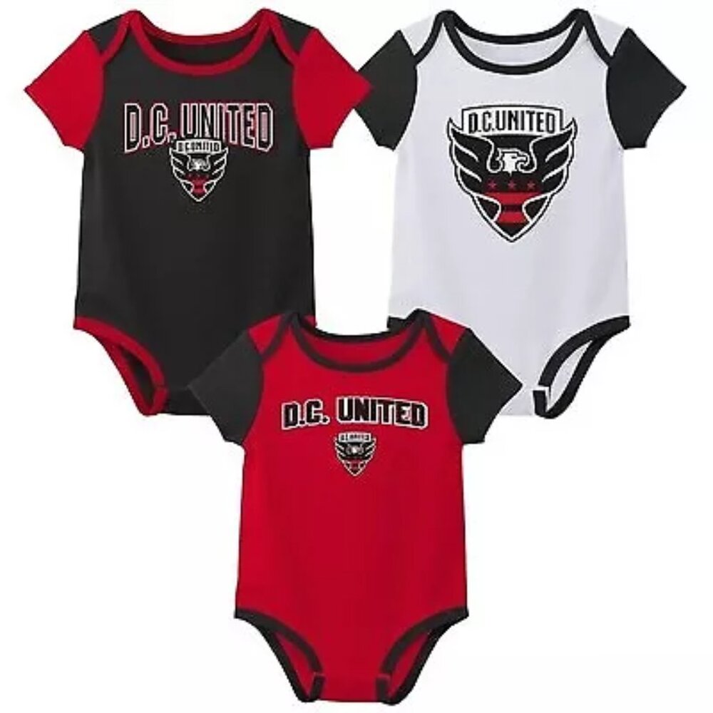 MLS Infant 3pk Bodysuit 100% Cotton, Size: 12M